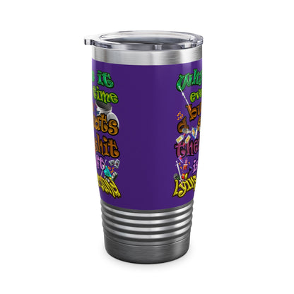 the bum's shit - Ringneck Tumbler, 20oz (purple)