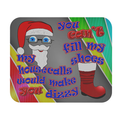 santa's shoes - Mouse Pad (Rectangle) (rainbow split)