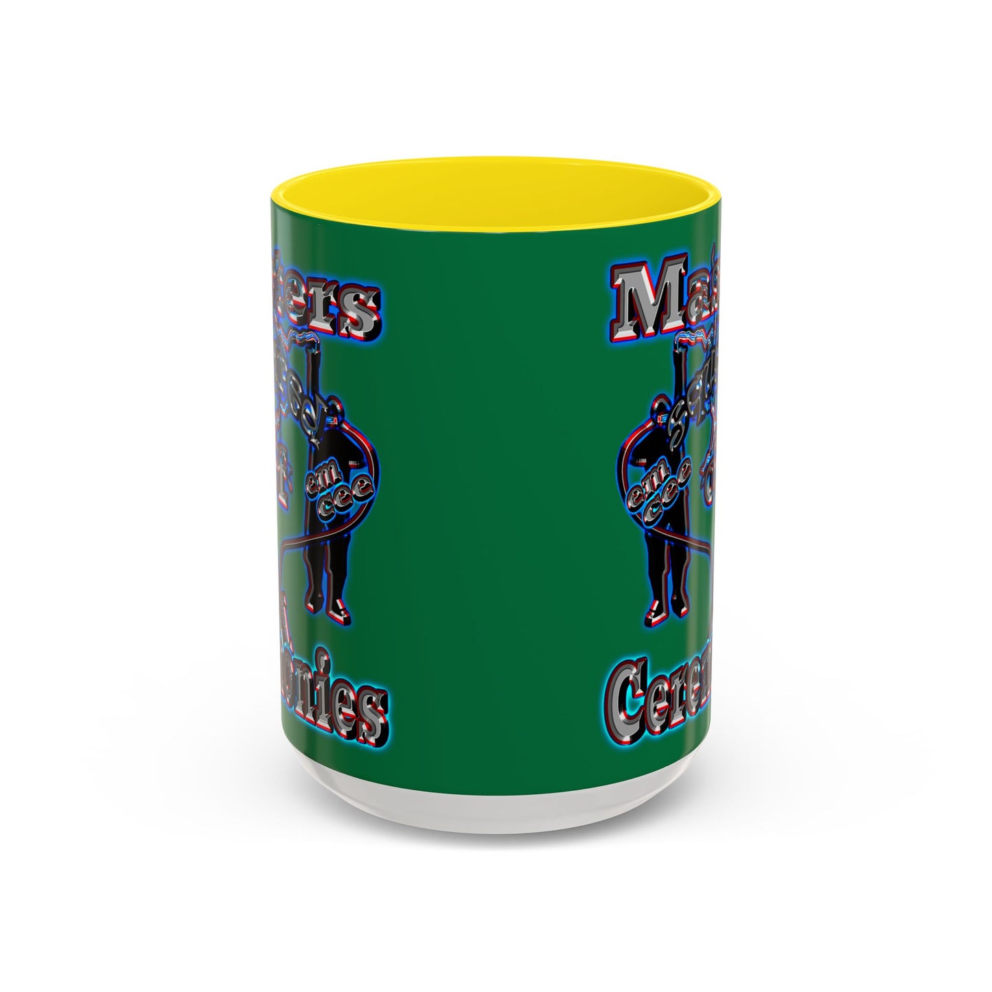 em cee squared - Accent Mug (dark green)