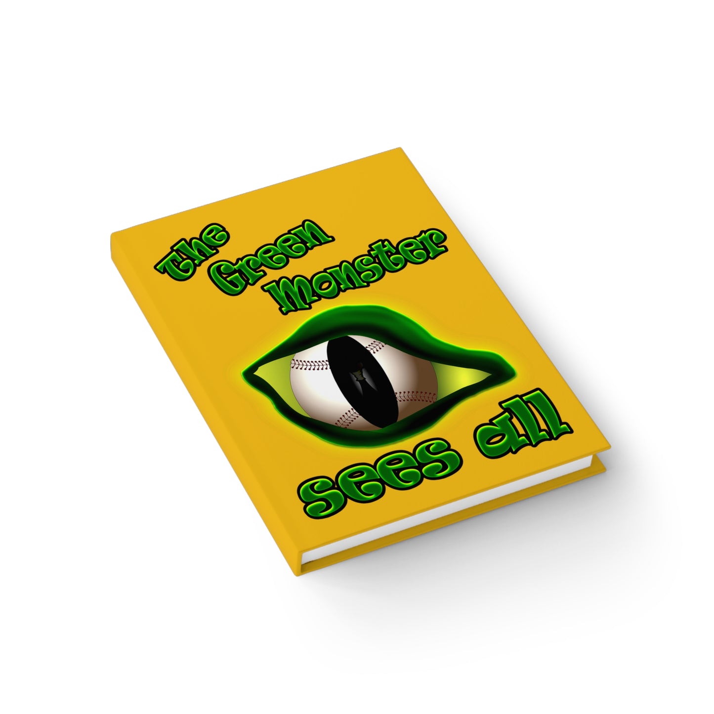 green monster - journal-lined (yellow)
