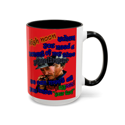 high noon - Accent Mug (red)
