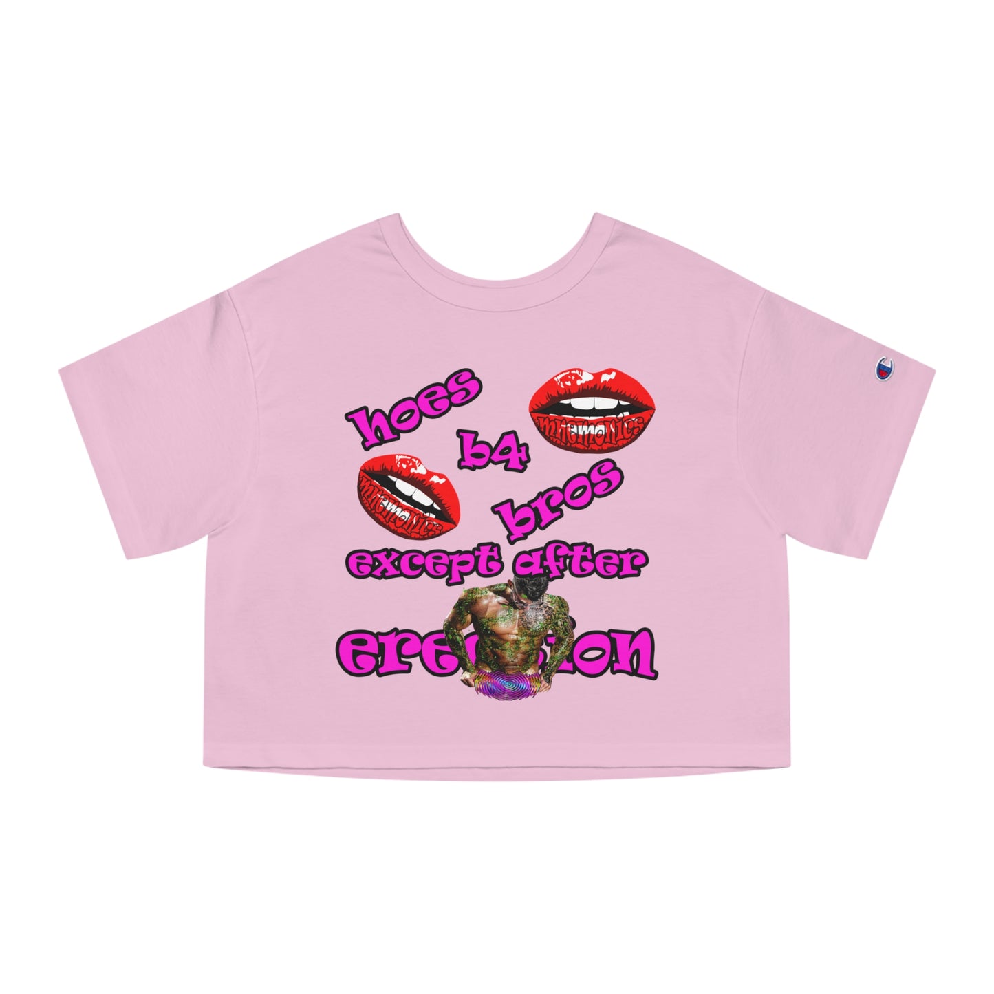 hoes b4 bros - Champion Women's Heritage Cropped T-Shirt