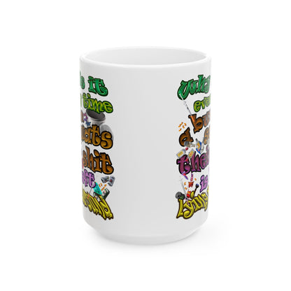 the bum's shit - White Mug (white)