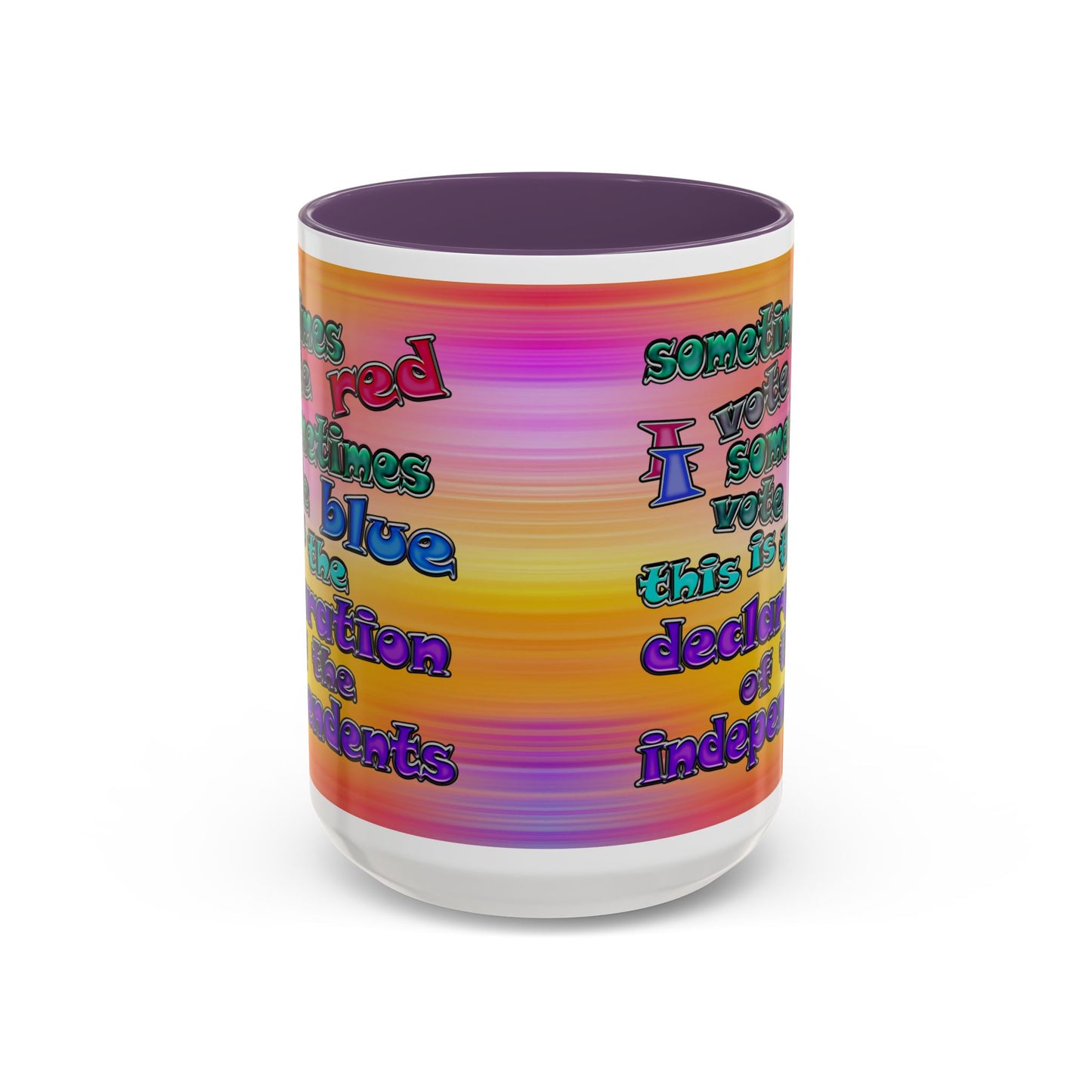 declaration of the independents - Accent Mug (color blur)