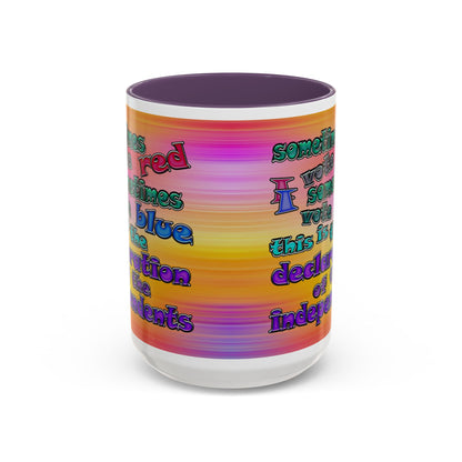 declaration of the independents - Accent Mug (color blur)