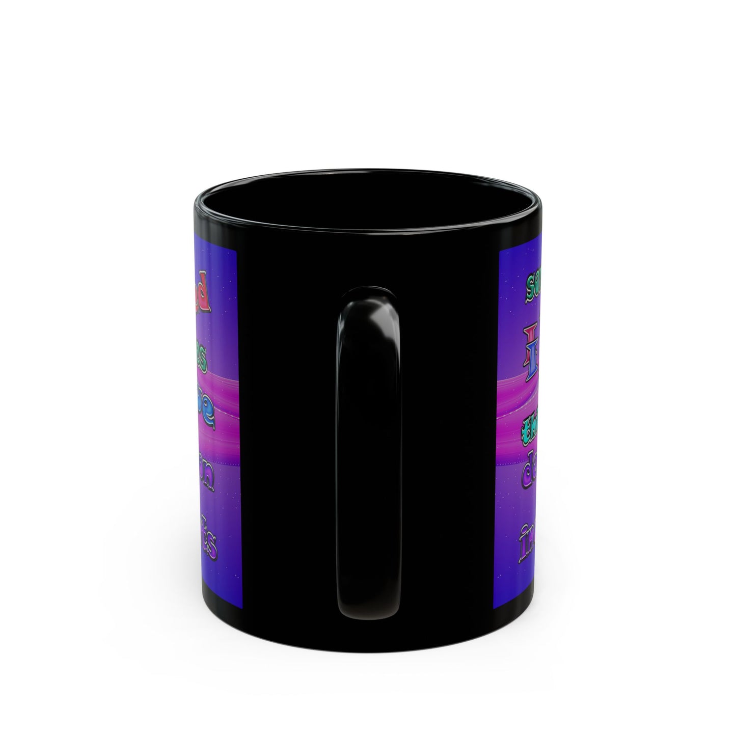 declaration of the independents - Black Mug (purple-pink wave)