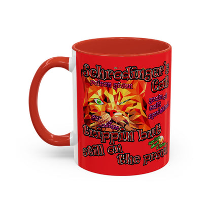 schrodinger's cat - Accent Mug (red)