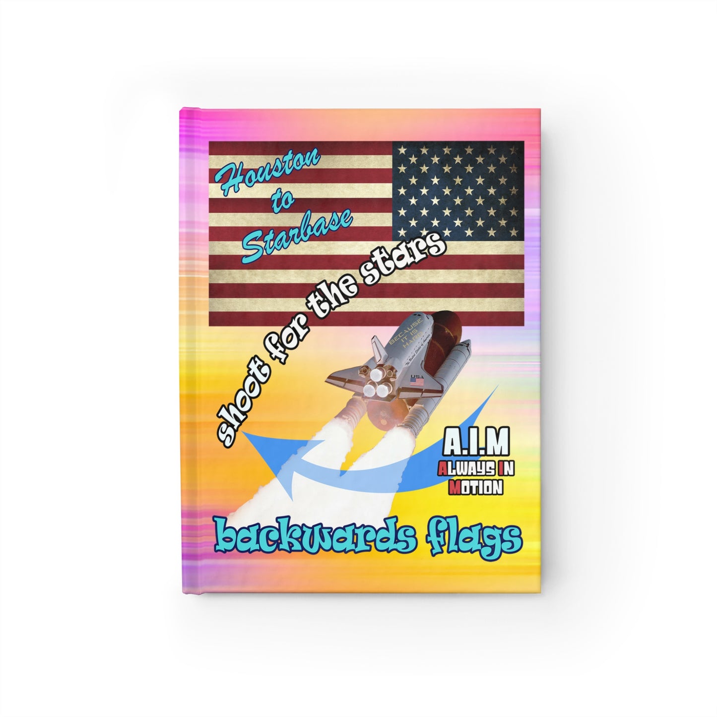 shoot for the stars - journal-blank (color blur)