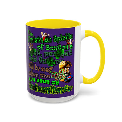 christmas spirits of boston - Accent Mug (purple)
