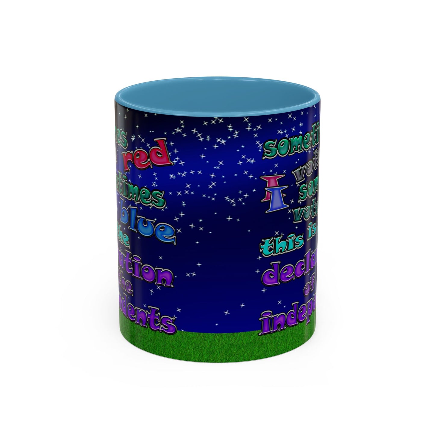 declaration of the independents - Accent Mug ('snoops' background)