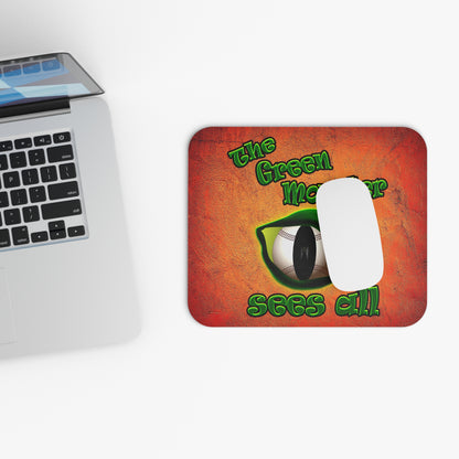 green monster - Mouse Pad (Rectangle) (burnt orange)