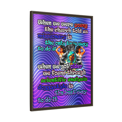 doggystyle - framed canvas art (purple wave)