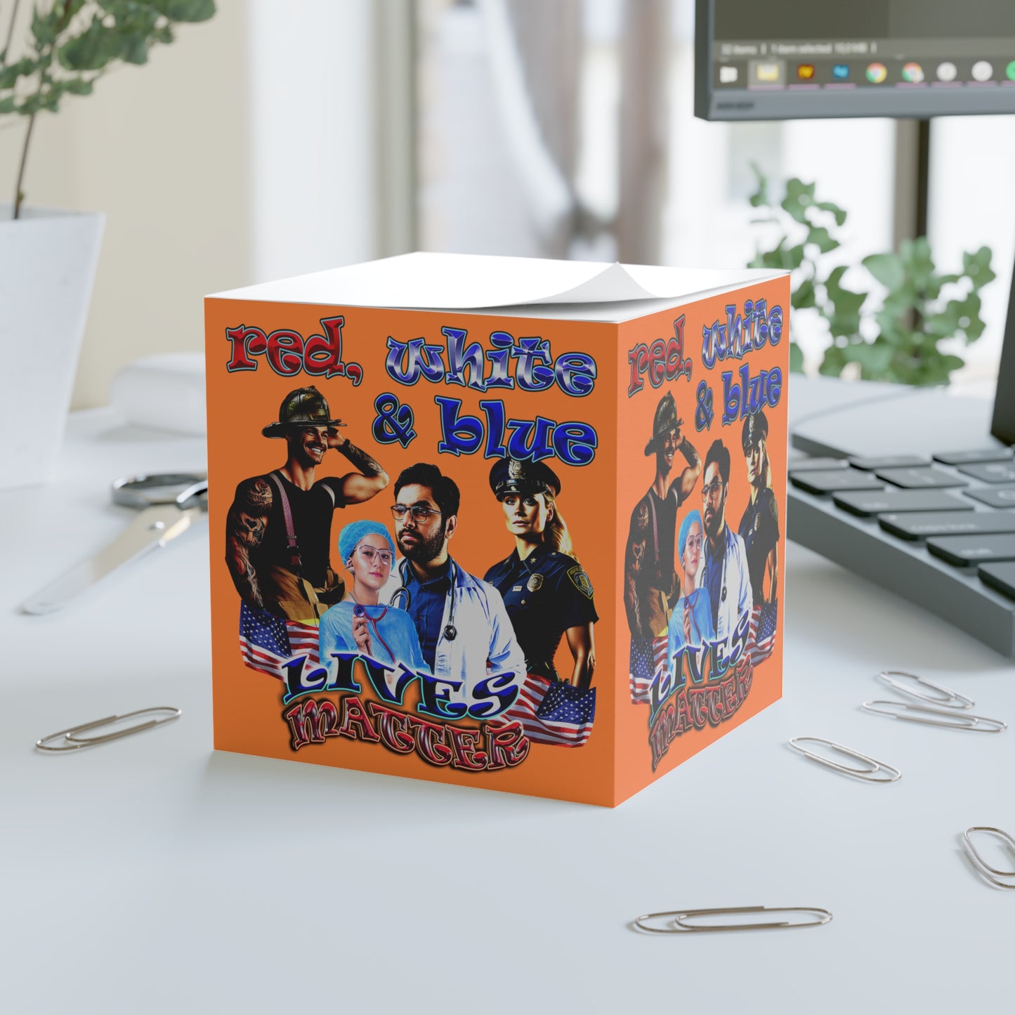 rw&b lives matter - note cube (crusta)