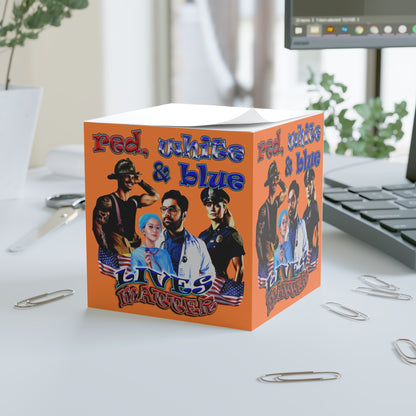 rw&b lives matter - note cube (crusta)