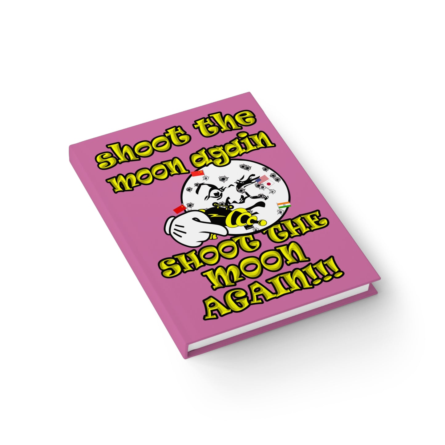 shoot the moon again - journal-blank (light pink)