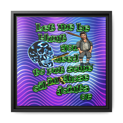 og - framed canvas art (purple wave)