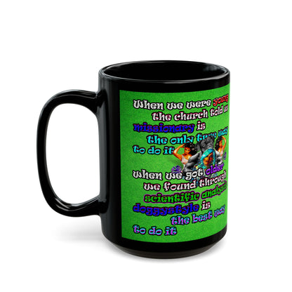 doggystyle - Black Mug (green turf)