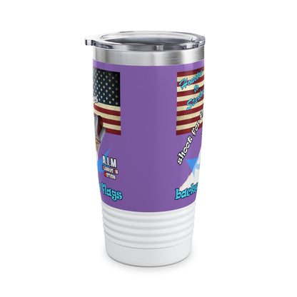 shoot for the stars - Ringneck Tumbler, 20oz (light purple)