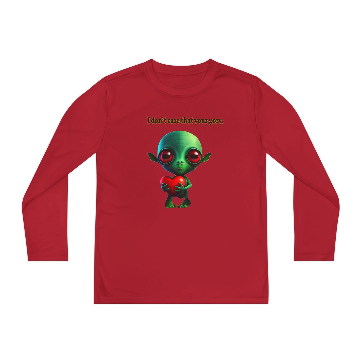 I don't care that your grey - Youth Long Sleeve Competitor Tee