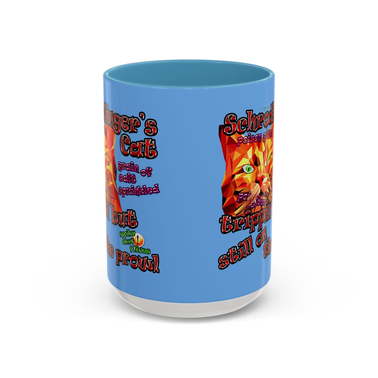 schrodinger's cat - Accent Mug (light blue)