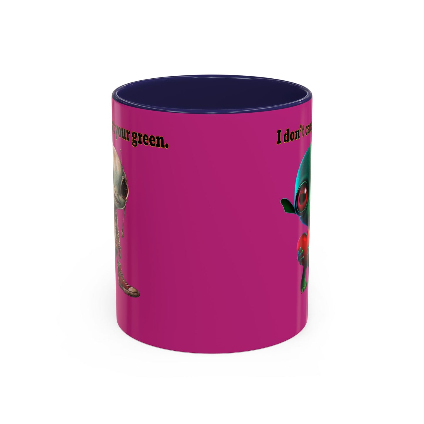 I don't care that your grey - Accent Mug (pink)