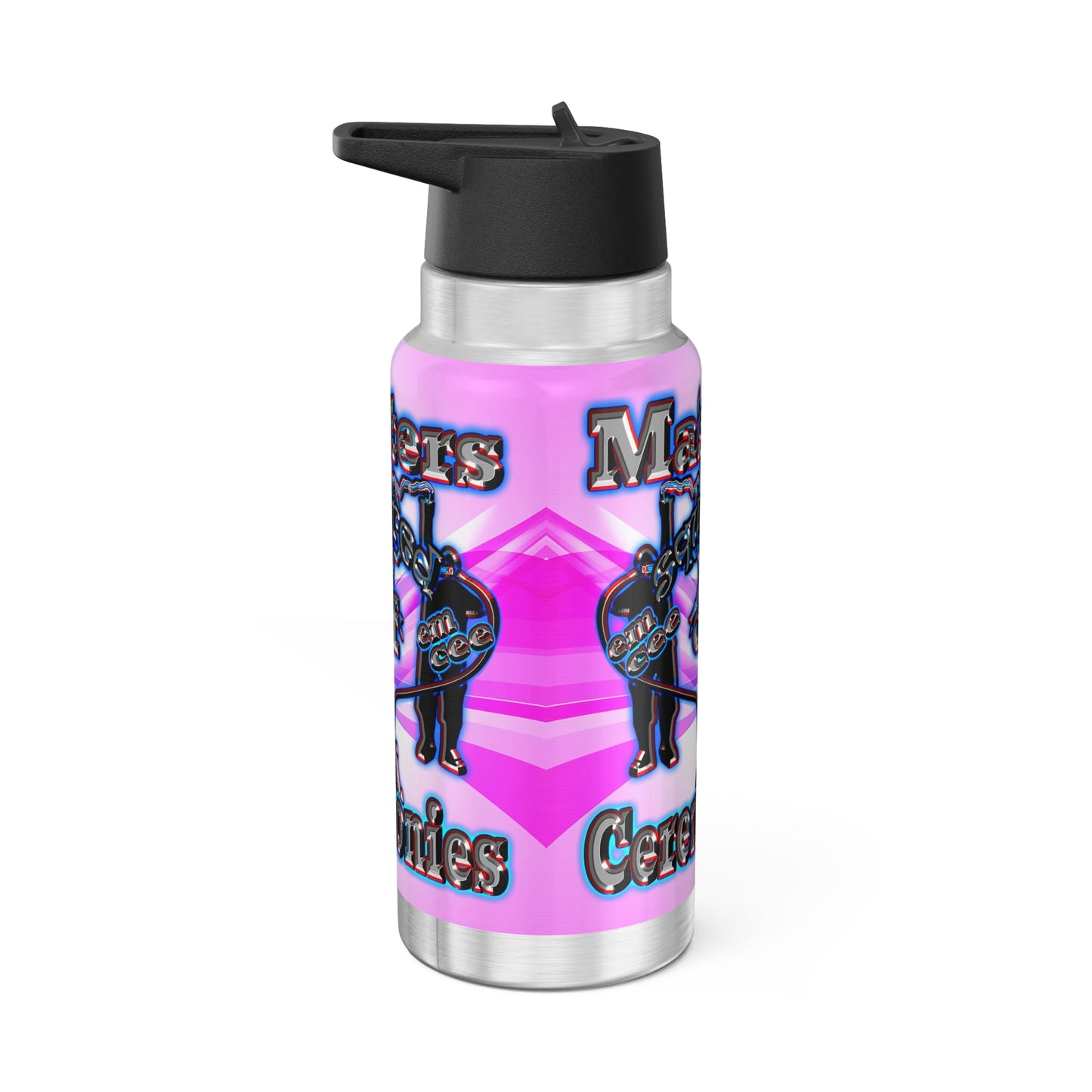 em cee squared - Gator Tumbler, 32oz (light blue-pink wave)