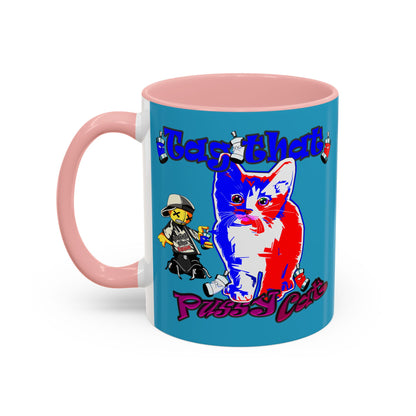 tag that - Accent Mug (turquoise)