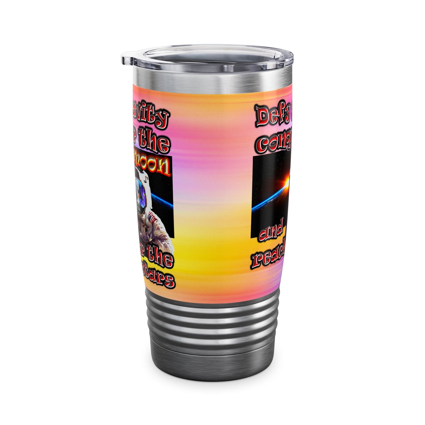 defy conquer reach - Ringneck Tumbler, 20oz (color blur)