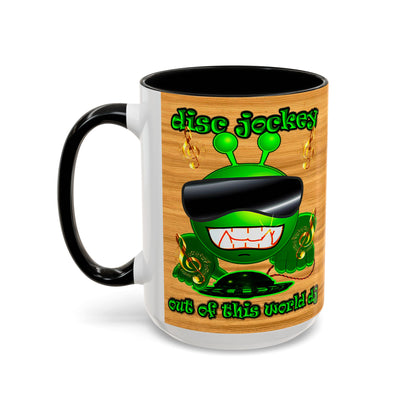 disc jockey - Accent Mug (butterscotch wood finish)