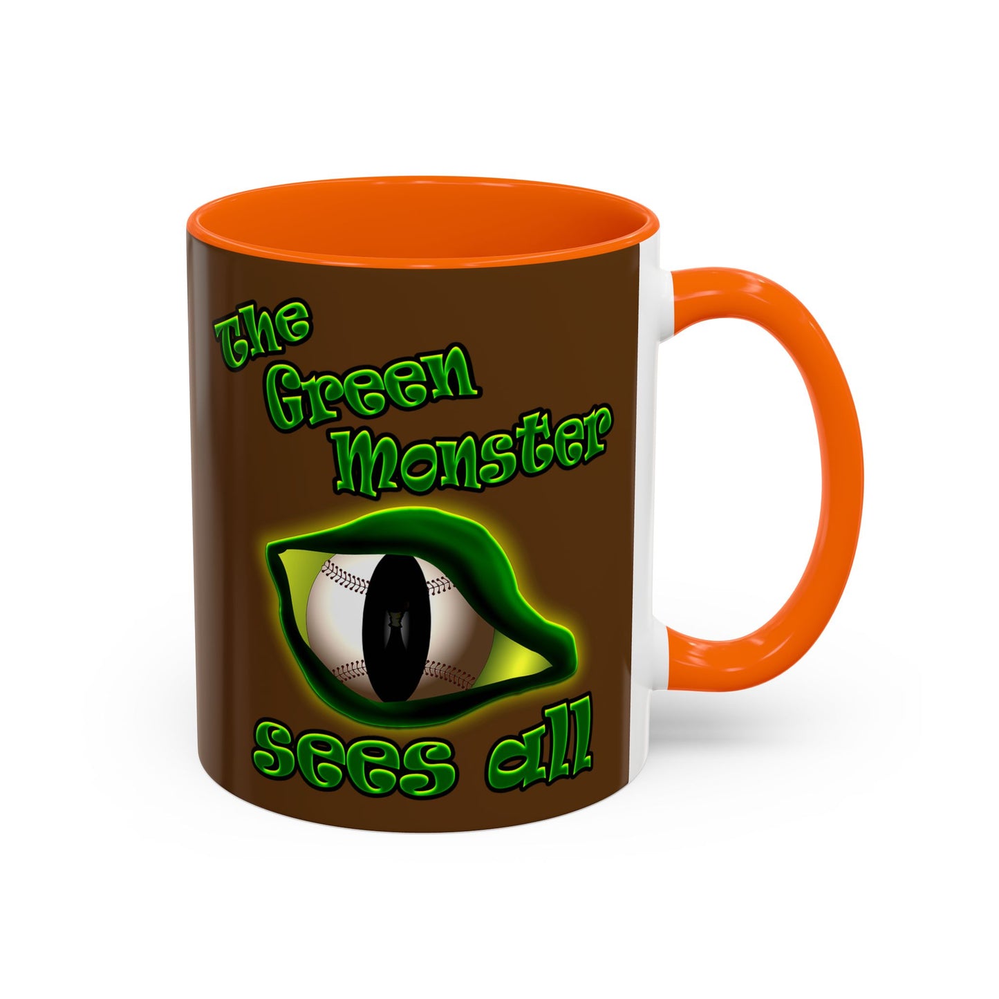 green monster - Accent Mug (brown)
