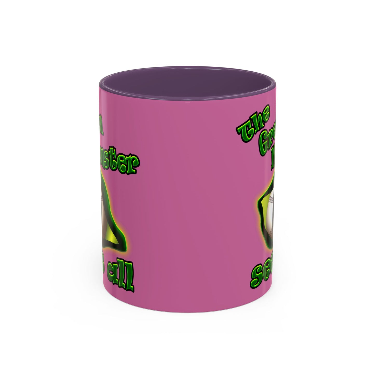green monster - Accent Mug (light pink)