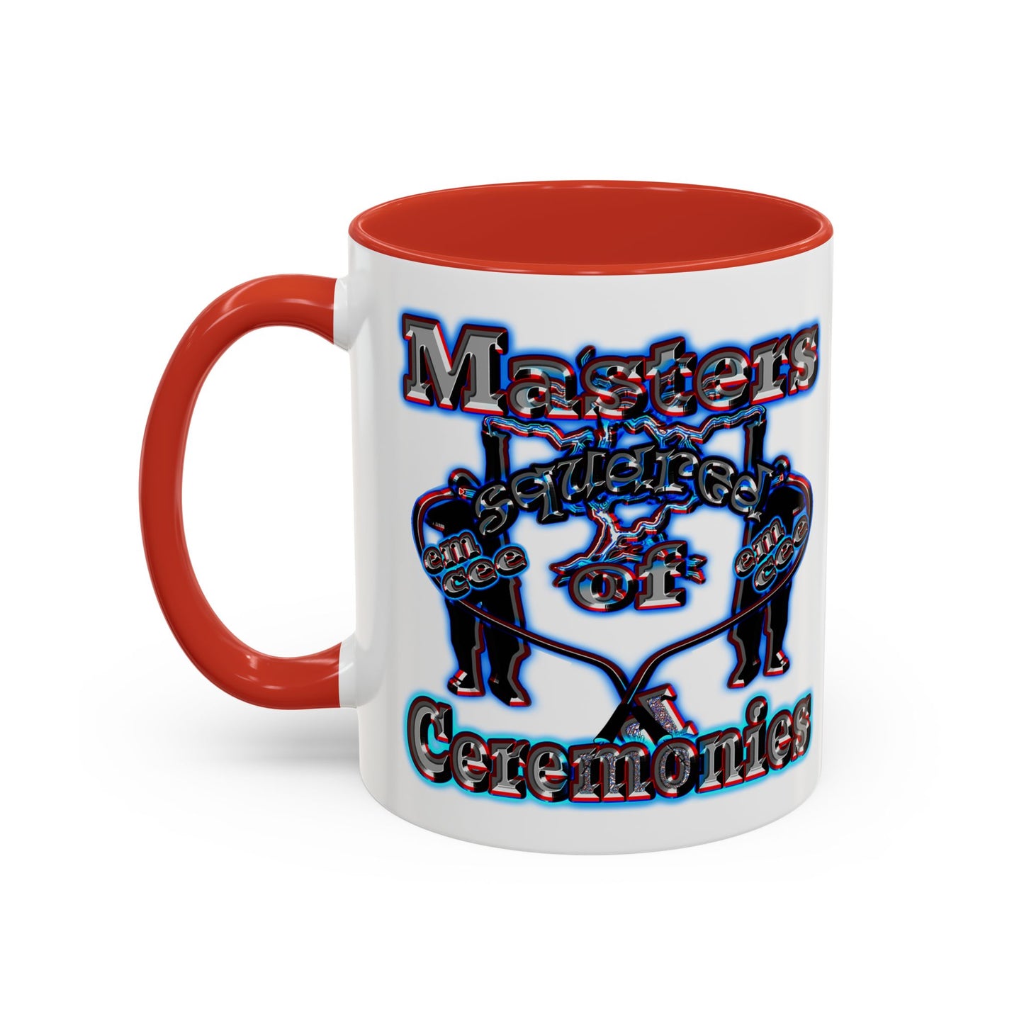 em cee squared - Accent Mug (white)
