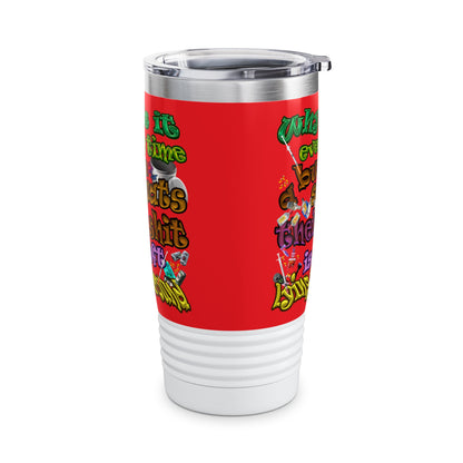 the bum's shit - Ringneck Tumbler, 20oz (red)