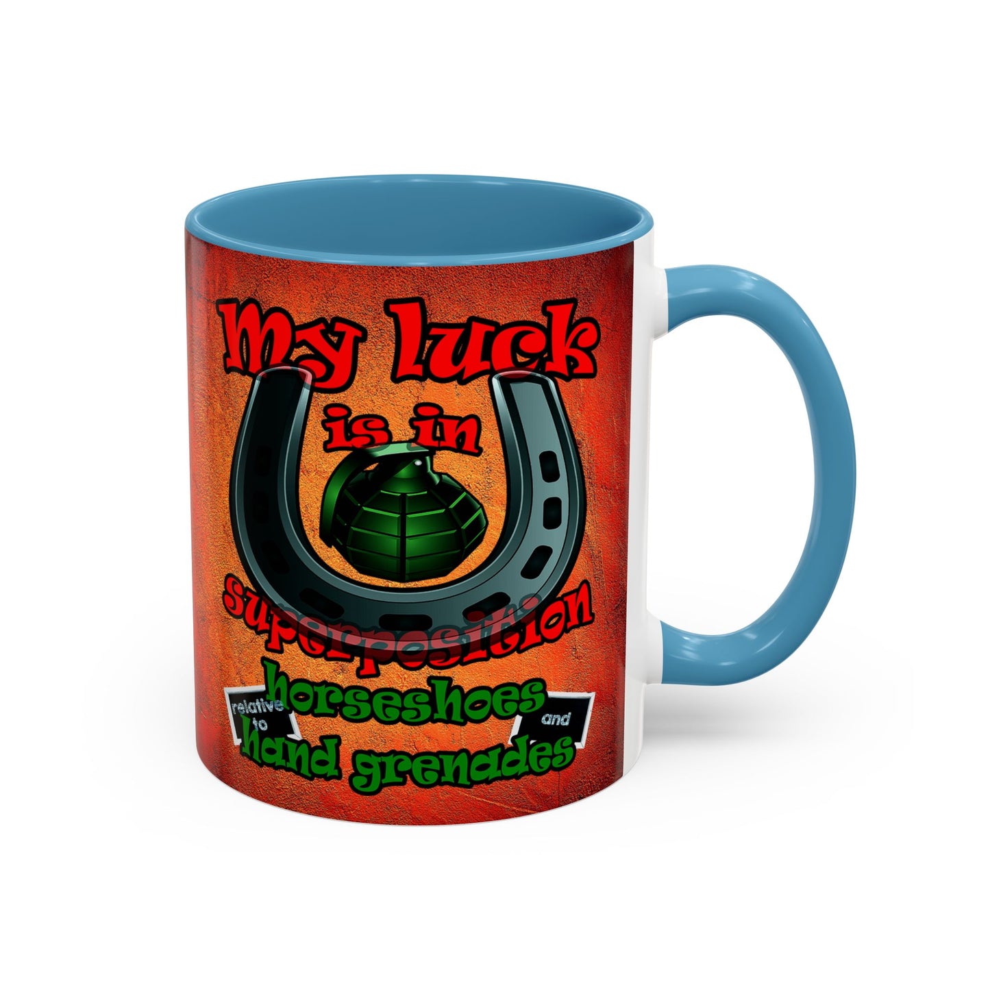 my luck - Accent Mug (burnt orange)