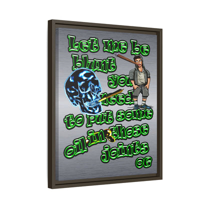 og - framed canvas art (brushed nickel)