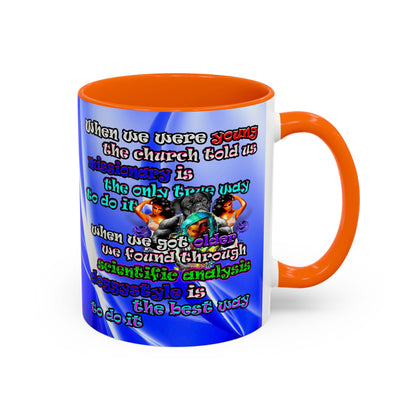 doggystyle - Accent Mug (blue-white wave)