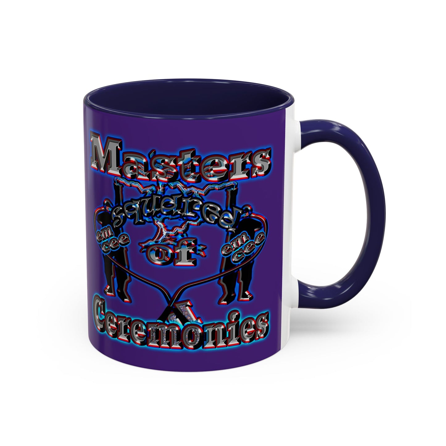 em cee squared - Accent Mug (purple)