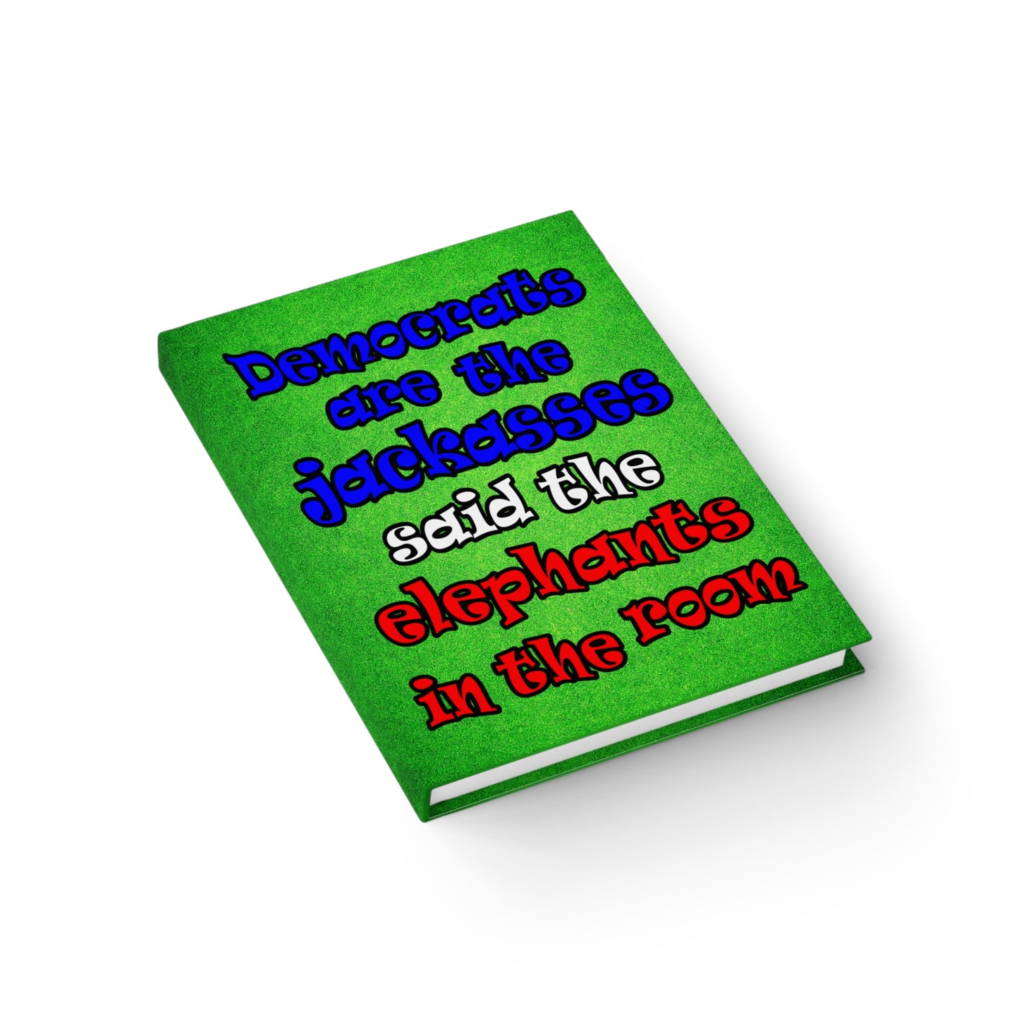 donkeys and elephants - journal-blank (green turf)