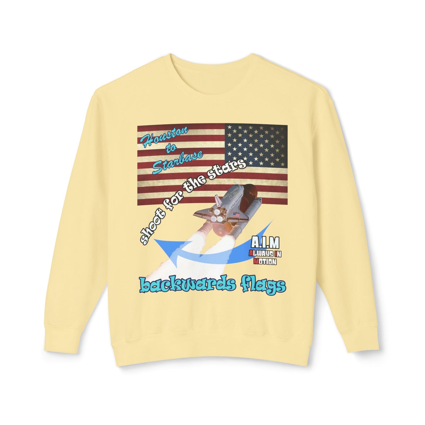 shoot for the stars - Unisex Lightweight Crewneck Sweatshirt