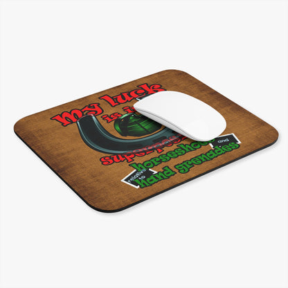 my luck - Mouse Pad (Rectangle) (brown papyrus)
