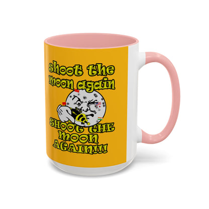 shoot the moon again - Accent Mug (yellow)