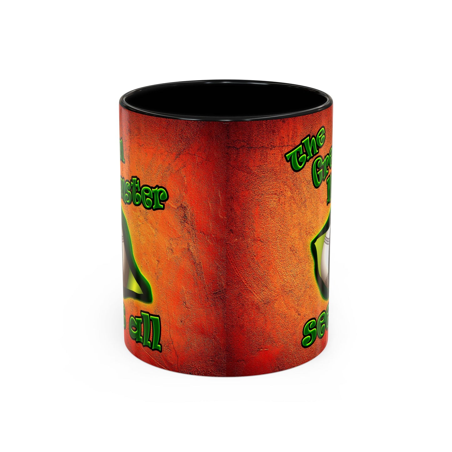 green monster - Accent Mug (burnt orange)