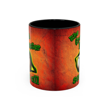 green monster - Accent Mug (burnt orange)