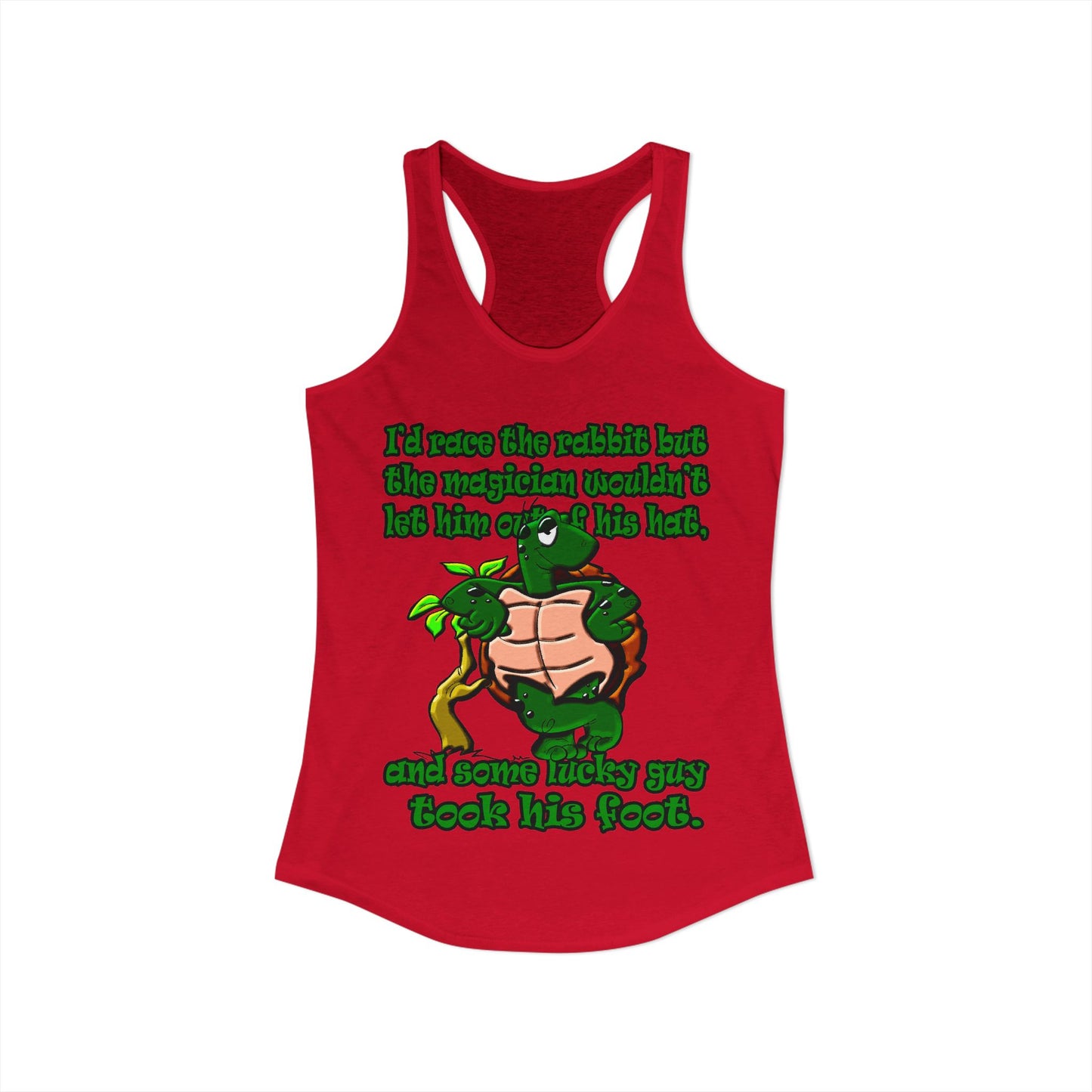 turtle race - Women's Ideal Racerback Tank