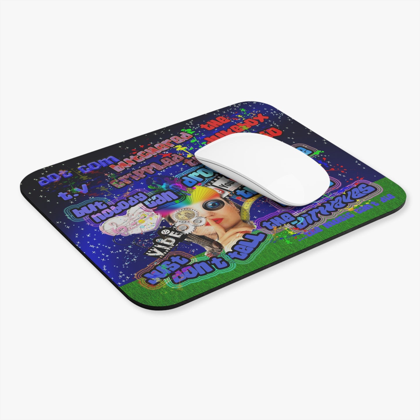 drop the beat - Mouse Pad (Rectangle) ('snoops' background)