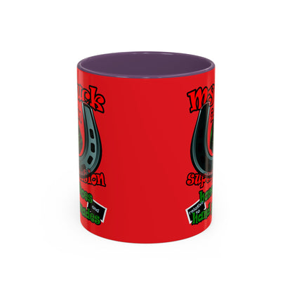 my luck - Accent Mug (red)