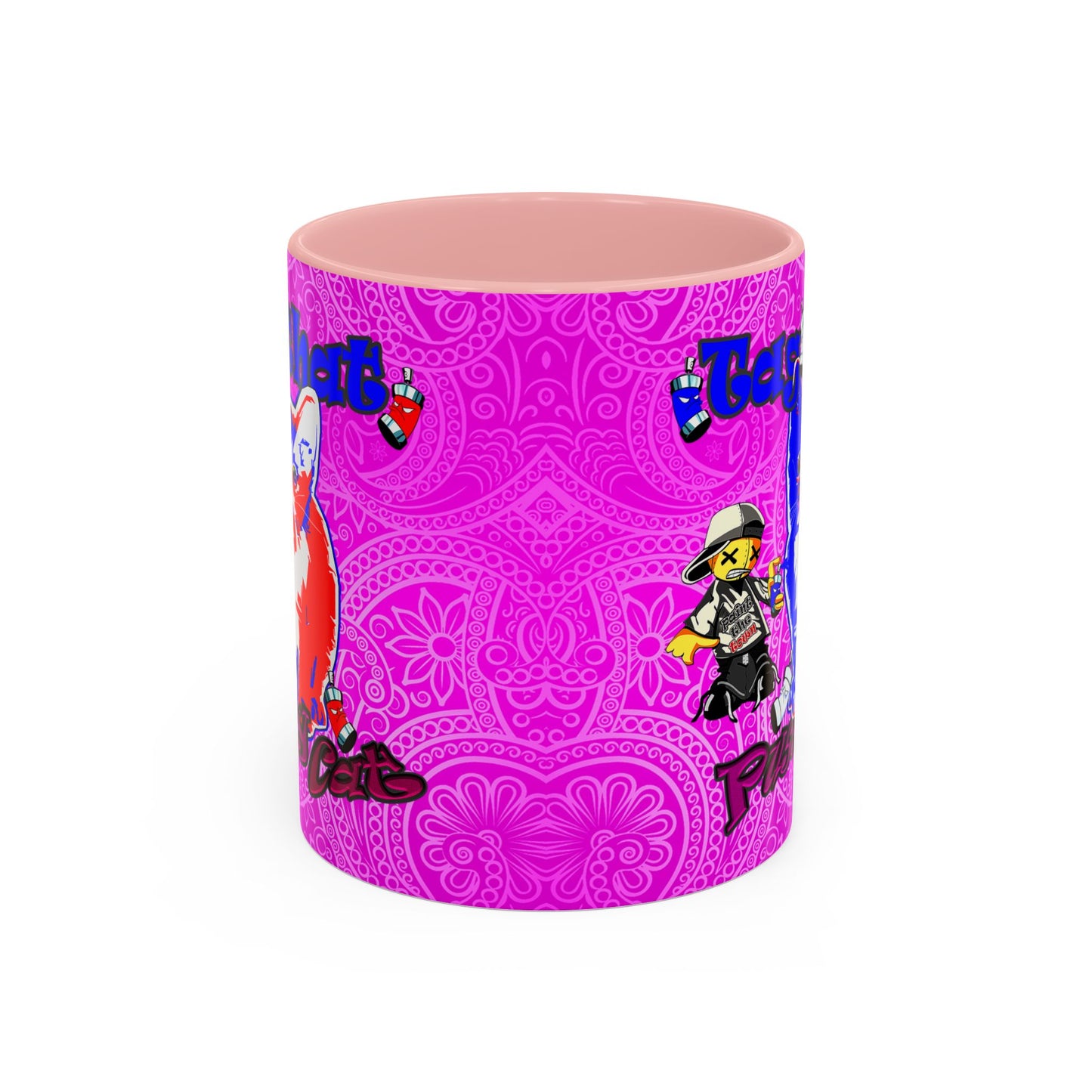 tag that - Accent Mug (pink swirl)