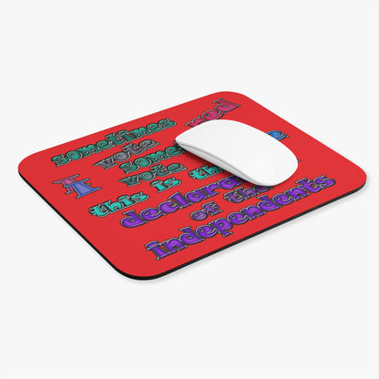 declaration of the independents - Mouse Pad (Rectangle) (red)