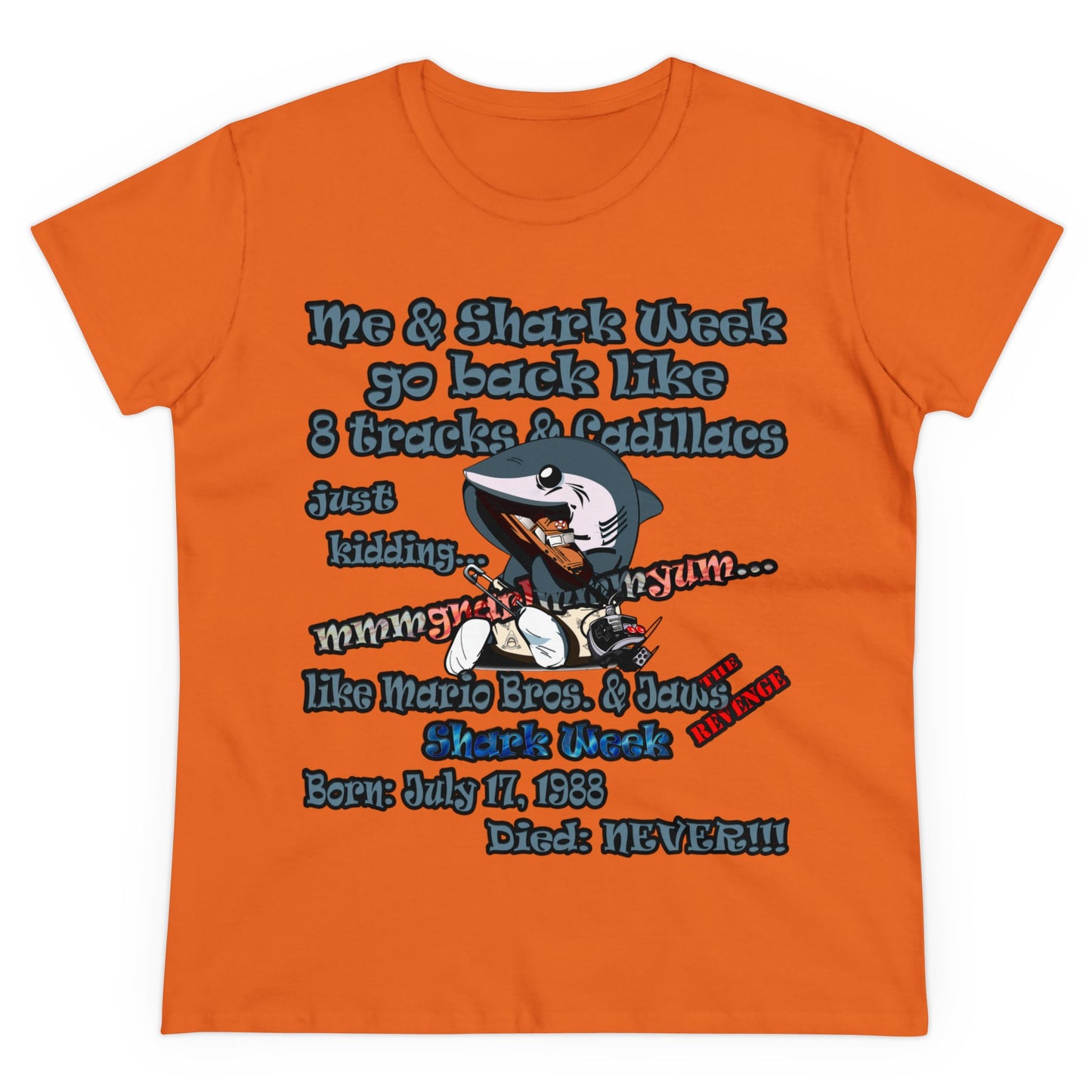 shark week - Women's Midweight Cotton Tee