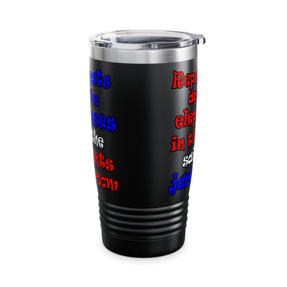 donkeys and elephants - Ringneck Tumbler, 20oz